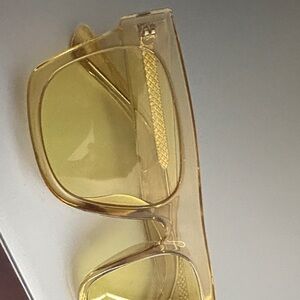 Yellow tint sunglasses